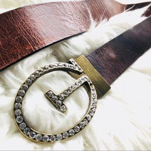 Guess Vintage Genuine Leather Reversible Belt